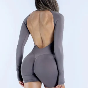 Active Long Sleeve One Piece Yoga Jumpsuit