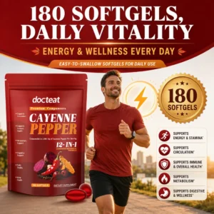 Cayenne Pepper 12-in-1 Softgels, 180 Capsules